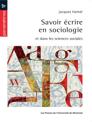 cover image of Savoir écrire en sociologie